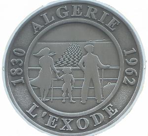 L EXODE MEDAILLE DE MEMOIRE